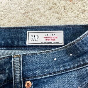 GAP Vintage slim high rise jeans